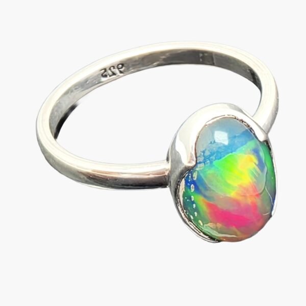 ring-natural-fire-opal-multicolor-blue-1011h AZUR I
