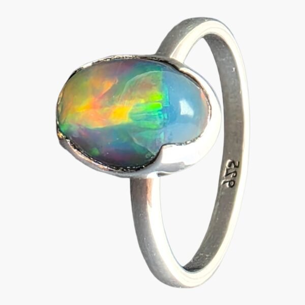 ring-natural-fire-opal-multicolor-blue-1011v AZUR I